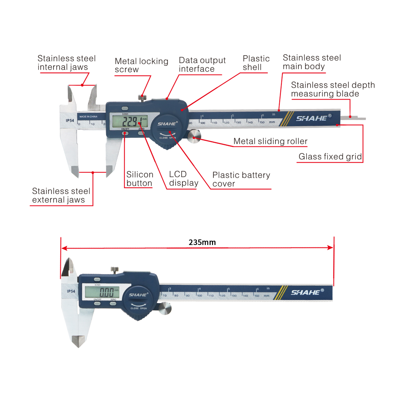 Hardened Stainless Steel 100/1 - огляд і ціна Digital Caliper 150Mm Stainless Steel